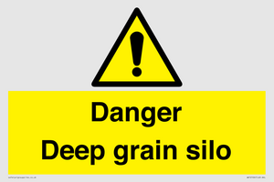 Danger Deep grain silo